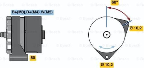 BOSCH 0 120 468 155 - Генератор unicars.by