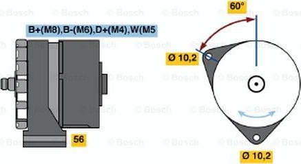 BOSCH 0 120 468 161 - Генератор unicars.by