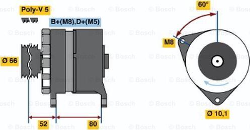 BOSCH 0 120 468 108 - Генератор unicars.by