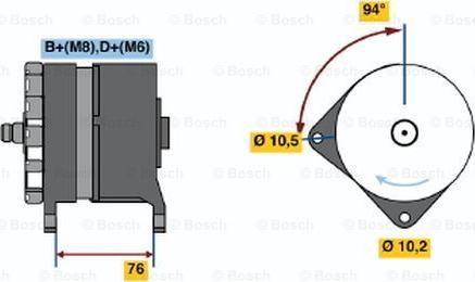 BOSCH 0 120 468 102 - Генератор unicars.by