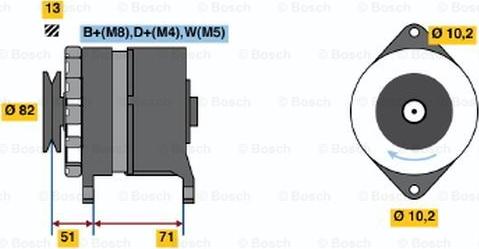 BOSCH 0 120 468 130 - Генератор unicars.by