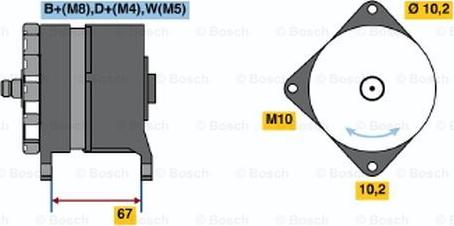 BOSCH 0 120 468 131 - Генератор unicars.by