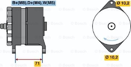 BOSCH 0 120 468 124 - Генератор unicars.by