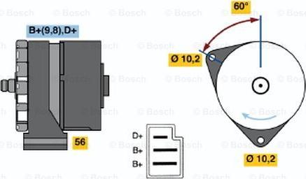 BOSCH 0 120 489 917 - Генератор unicars.by