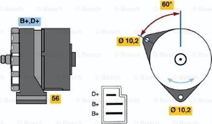 BOSCH 0 120 489 935 - Генератор unicars.by