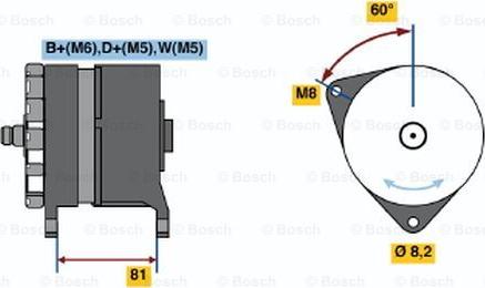 BOSCH 0 120 489 460 - Генератор unicars.by