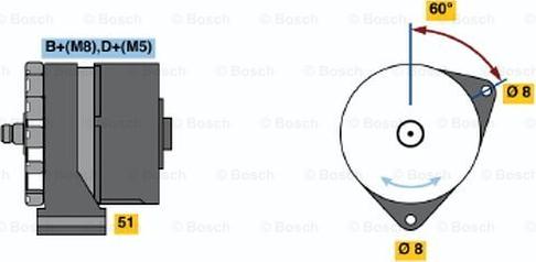 BOSCH 0 120 489 473 - Генератор unicars.by