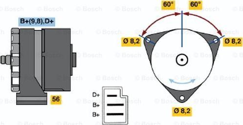 BOSCH 0 120 489 506 - Генератор unicars.by