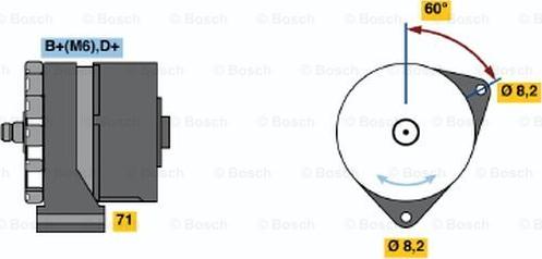 BOSCH 0 120 489 295 - Генератор unicars.by