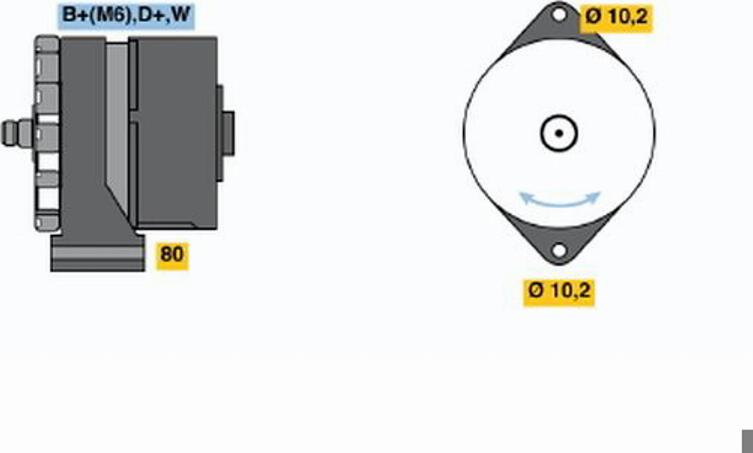 BOSCH 0120489192 - Генератор unicars.by