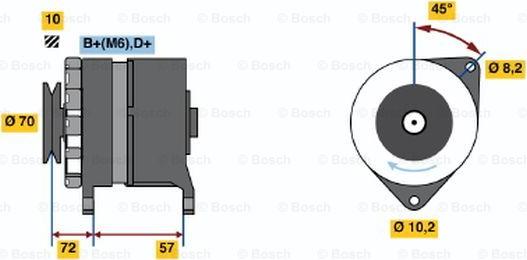 BOSCH 0 986 034 730 - Генератор unicars.by