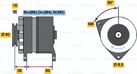 BOSCH 0 120 489 347 - Генератор unicars.by