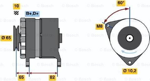 BOSCH 0 120 489 361 - Генератор unicars.by