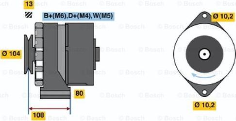 BOSCH 0 120 489 387 - Генератор unicars.by