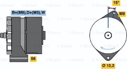 BOSCH 0 120 489 376 - Генератор unicars.by