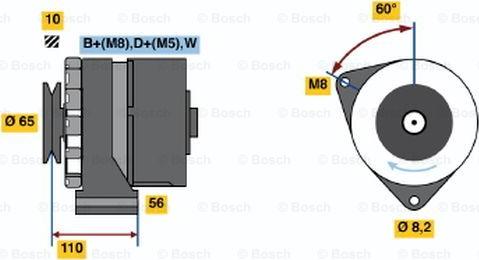 BOSCH 0 986 034 240 - Генератор unicars.by