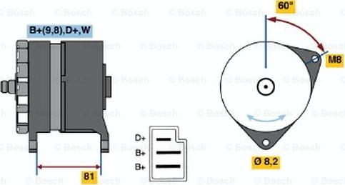 BOSCH 0 120 489 244 - Генератор unicars.by