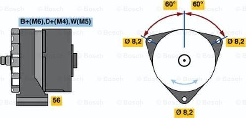 BOSCH 0 120 489 730 - Генератор unicars.by