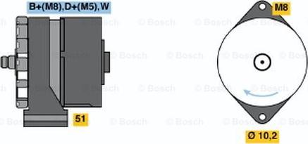 BOSCH 0 120 484 011 - Генератор unicars.by