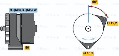 BOSCH 0 120 484 024 - Генератор unicars.by