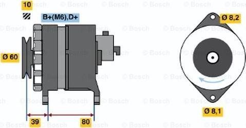 BOSCH 0 120 488 012 - Генератор unicars.by