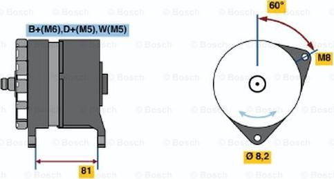 BOSCH 0 120 488 149 - Генератор unicars.by