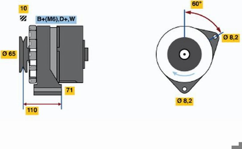 BOSCH 0120488131 - Регулятор напряжения, генератор unicars.by