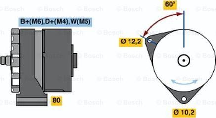 BOSCH 0 986 031 450 - Генератор unicars.by