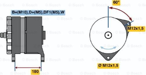 BOSCH 0 120 689 544 - Генератор unicars.by