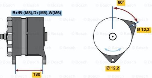 BOSCH 0 120 689 546 - Генератор unicars.by