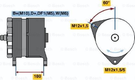 BOSCH 0 120 689 547 - Генератор unicars.by