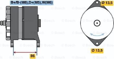 BOSCH 0 120 689 524 - Генератор unicars.by