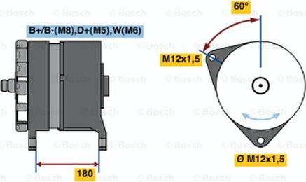 BOSCH 0 120 689 551 - Генератор unicars.by