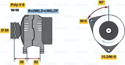 BOSCH 0 123 515 024 - Генератор unicars.by