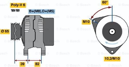 BOSCH 0 123 510 092 - Генератор unicars.by