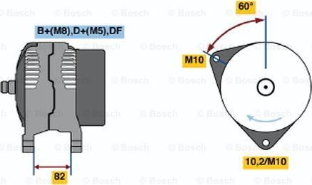 BOSCH 0 123 520 026 - Генератор unicars.by