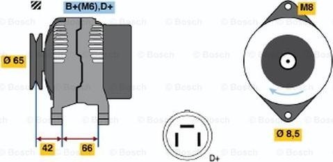 BOSCH 0 123 115 012 - Генератор unicars.by