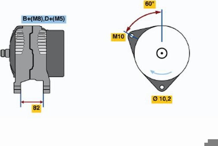 BOSCH 0 123 310 044 - Генератор unicars.by