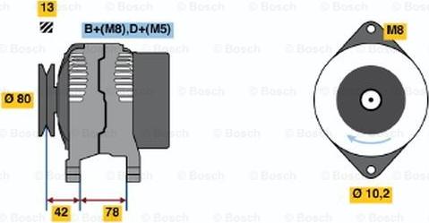 BOSCH 0 123 310 051 - Генератор unicars.by