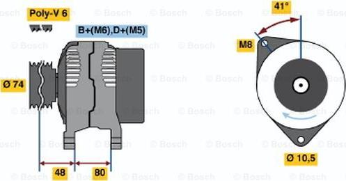 BOSCH 0 123 310 016 - Генератор unicars.by