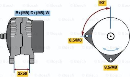 BOSCH 0 123 320 048 - Генератор unicars.by