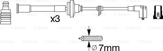 BOSCH 0 356 912 840 - Комплект проводов зажигания unicars.by