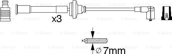 BOSCH 0 356 912 839 - Комплект проводов зажигания unicars.by