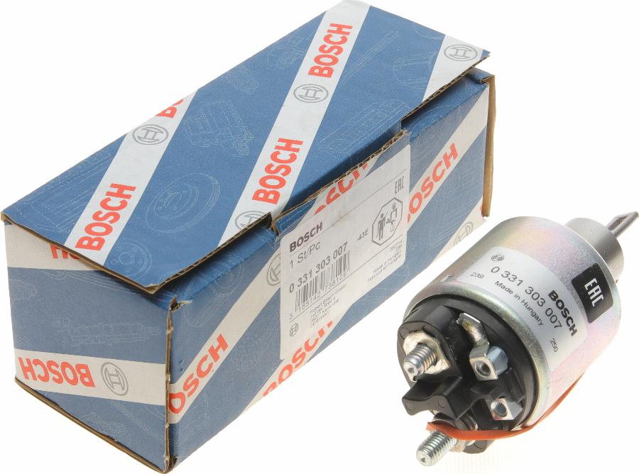 BOSCH 0 331 303 007 - Тяговое реле, соленоид, стартер unicars.by