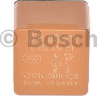 BOSCH 0 332 019 151 - Реле, топливный насос unicars.by