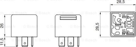 BOSCH 0 332 209 206 - Реле, ABS unicars.by