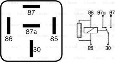 BOSCH 0 332 209 167 - Реле, рабочий ток unicars.by