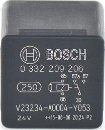 BOSCH 0 332 209 206 - Реле, ABS unicars.by