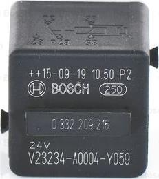 BOSCH 0 332 209 216 - Реле, звуковой сигнал unicars.by