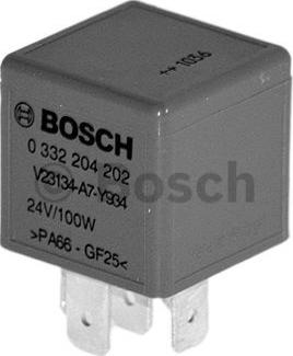 BOSCH 0 332 204 202 - Реле, рабочий ток unicars.by